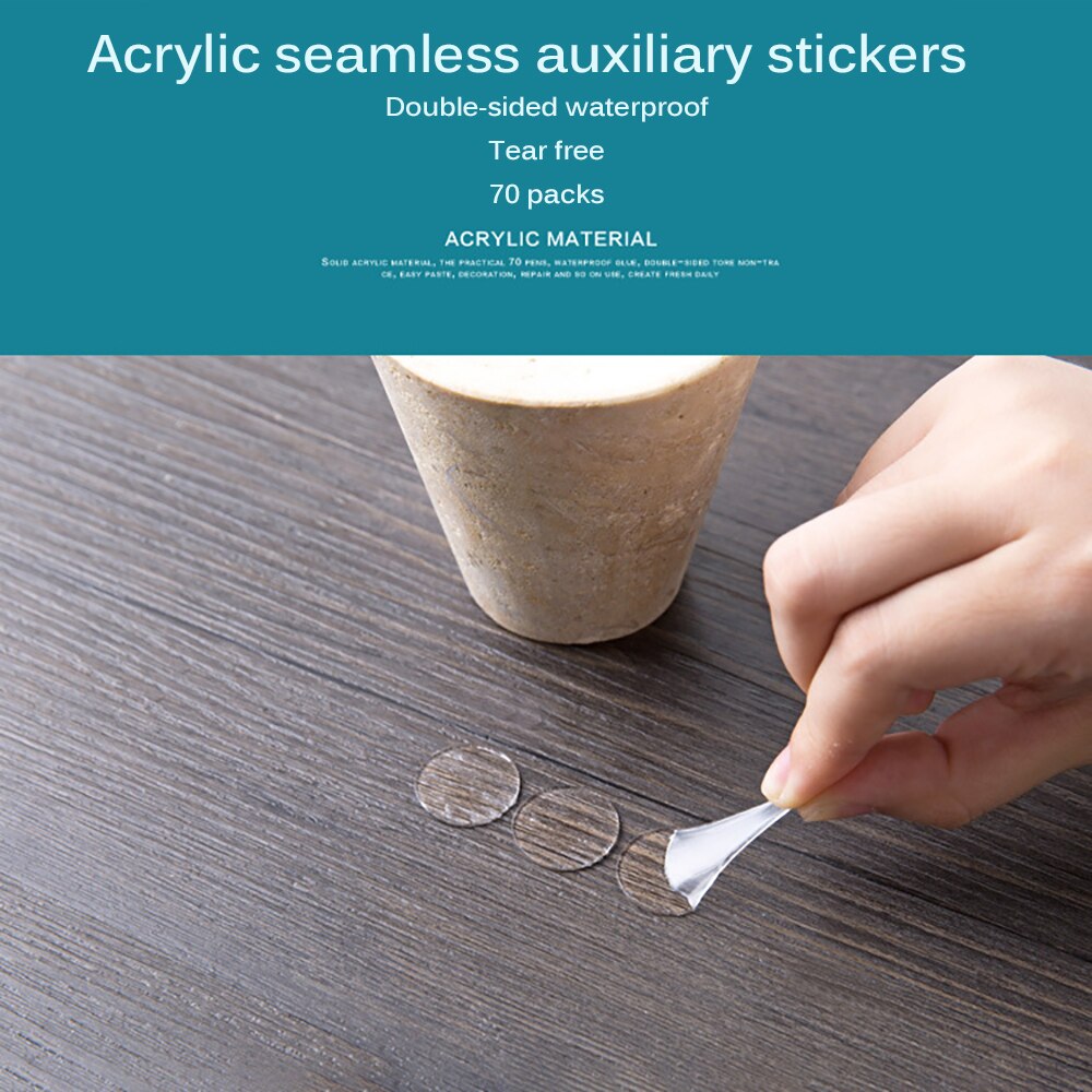 70Pcs Acrylic Double-Sided Adhesive Gripping Anti Slip Gel Pads Sticker Sticky Reusable Multi-Function Nano Tape Home