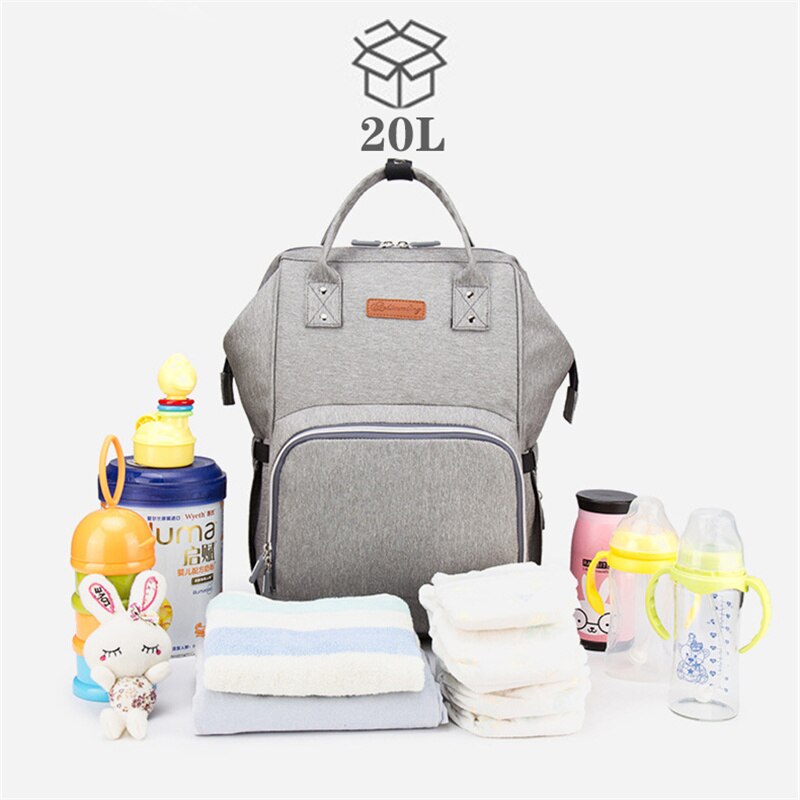 Fashion Maternity Backpack Diaper Bag Large Waterproof Backpack for Mom Travel Baby Bags Multifunction Baby Changing Bags