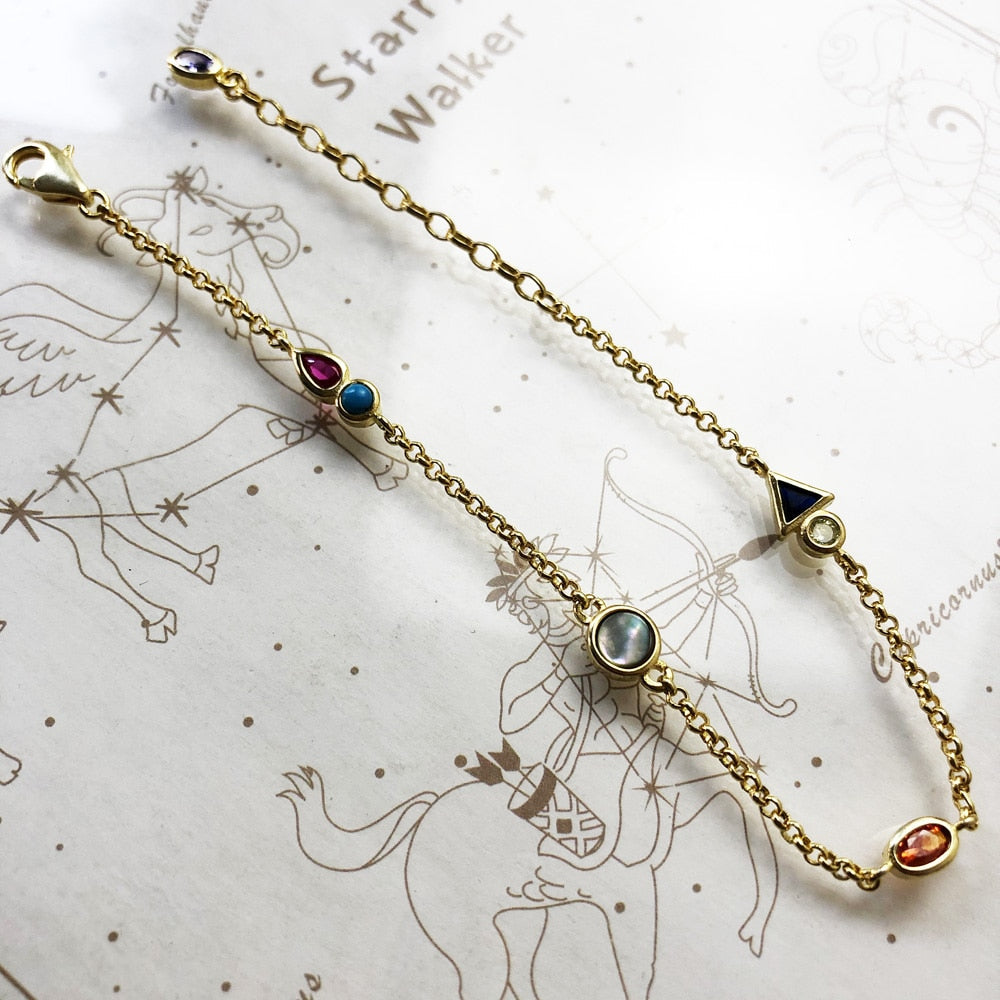 Bracelet Journey to Paradise New Link Chain 925 Sterling Silver Bohemia Happiness Jewelry Creative Playful Gift For Women