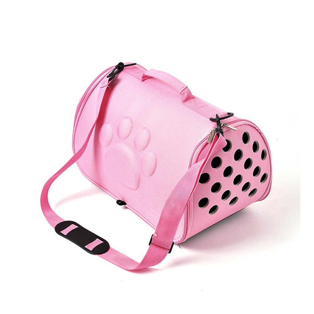 Cats Carrier Bag Portable EVA Small Dog Handbag Foldable Outdoor Travel Bag Puppy Carrying Diagonal Cross Breathable Pet Bags - anconmall