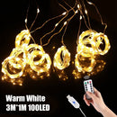 USB Christmas Curtain Lights Christmas Decorations for Home Christmas Ornaments Tree Xmas Navidad Natal Decor 2022 New Year 2023
