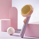 Pet Hair Comb Grooming and Care Removes Hairs Cat and Dogs Pumpkin Pet Brush Self Cleaning Slicker Brush for Shedding Dog Cat - anconmall