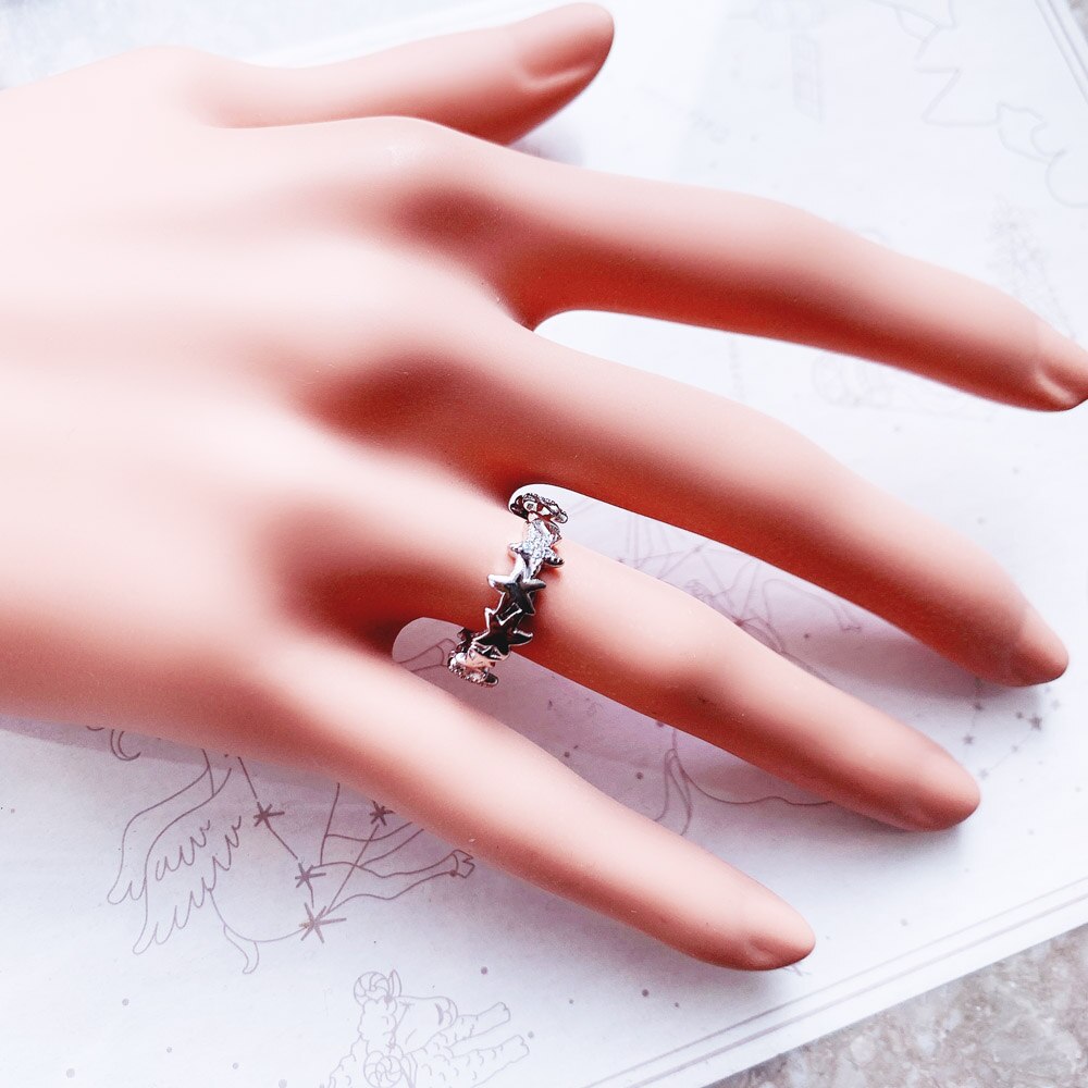 Ring Starfishes Fine Jewerly For Women,2022 Spring Brand New Ocean Spirit Gift In 925 Sterling Silver