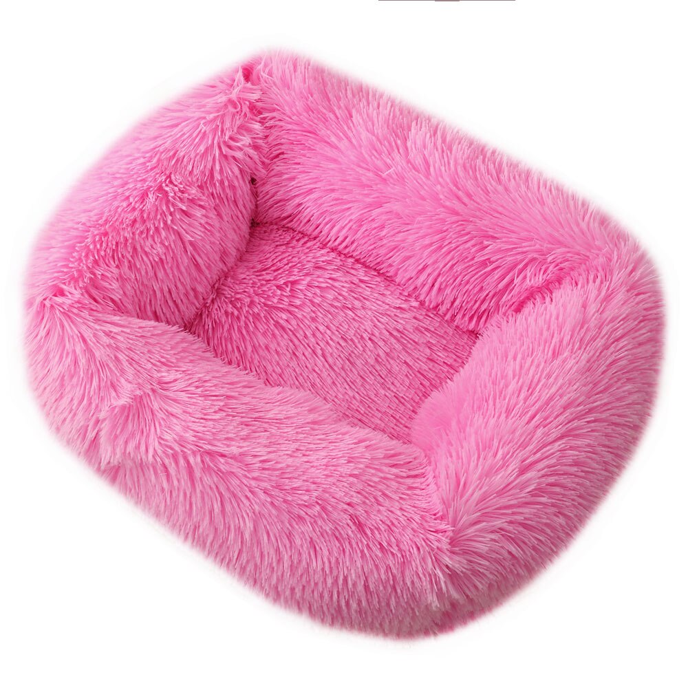 Pet Dog Bed Comfortable Cuddler Square Dogs Kennel Very Soft Washable Dog and Cat Cushion Bed Winter Warm Sofa 12 Color - anconmall