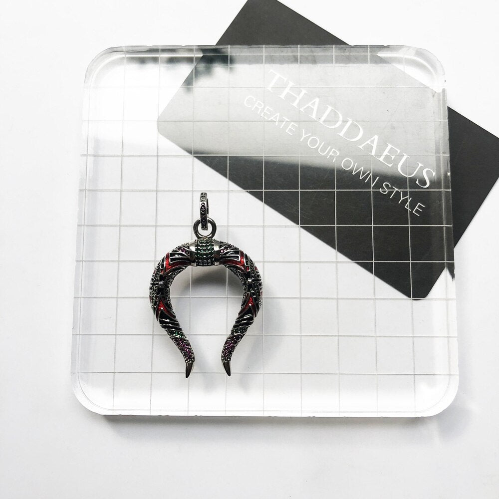 Pendant Chinese Dragon Horns Fashion Jewelry Europe Style 925 Sterling Silver Accessories Gift For Women & Men