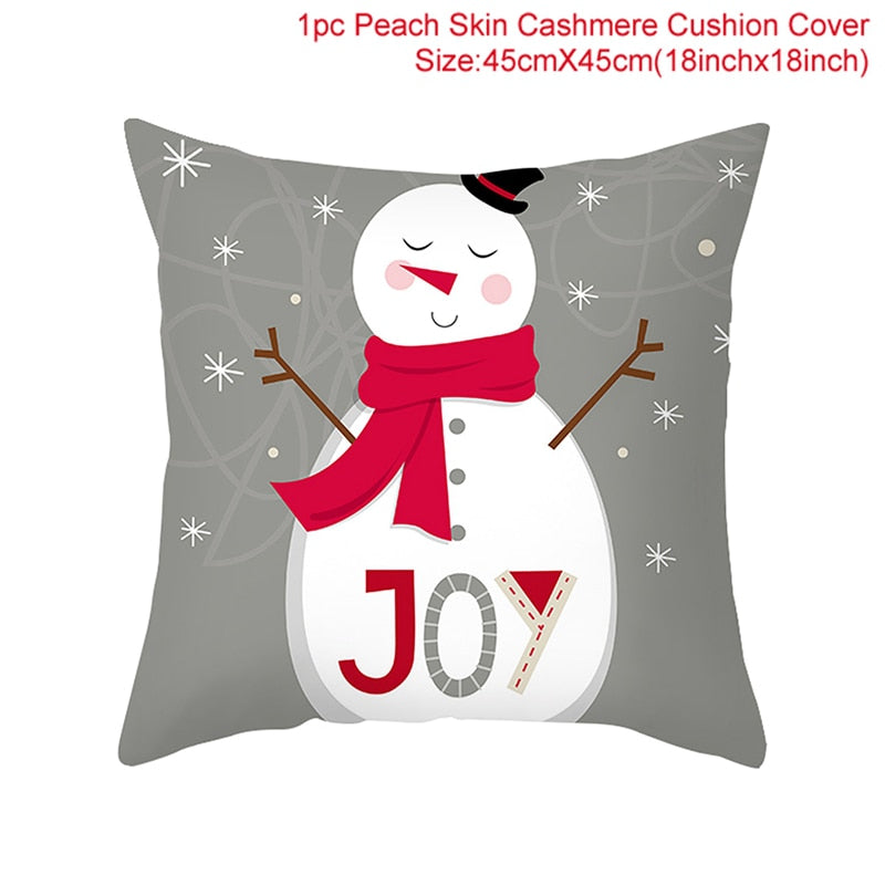 HUIRAN Christmas cushion cover Decorative Pillowcase sofa cushions Pillow cases Christmas Decoration For Home Decor Pillow Cover