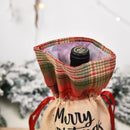 1pc Christmas Wine Bottle Covers Bag Linen Christmas Decorations For Home 2022 Christmas Table Decor Xmas Navidad Noel Gifts