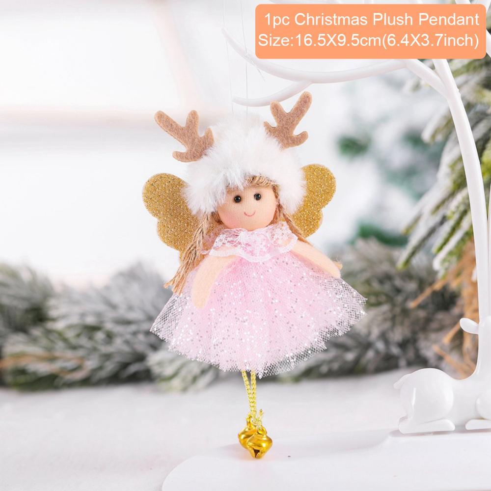 1pc Christmas Doll Christmas Tree Ornaments Merry Christmas Decoration for Home Nartal Navidad 2022 New Year Xmas Gift for Kids