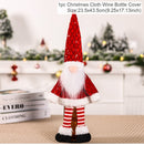 2022 New Christmas Wine Bottle Cover Merry Christmas Decorations For Home Christmas Ornament Navidad Xmas Gift New Year 2023