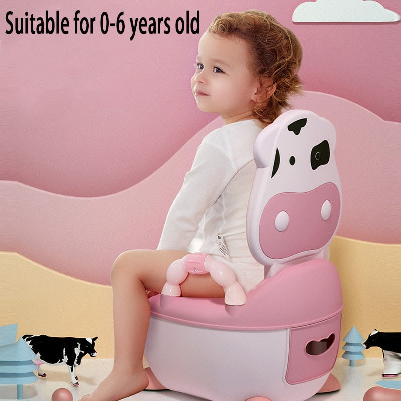 Boys and Girls Potty training Seat Children's Pot Ergonomic Design Potty Chair Comfy Toilets Children Gift --Free Cleaning Brush