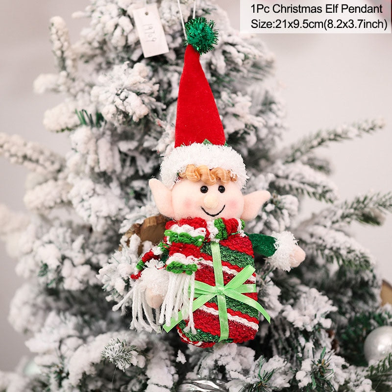 Christmas Elf Candy Jar Gift Bag Christmas Decorations for Home Santa Storage Bottle Xmas Sweet Box Child Kid Gifts Navidad 2022