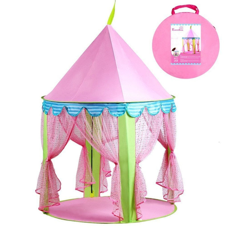 Children's Tent Folding Tents Play House For Children Teepee Toy Tents For Kids Tipi Infantil Indoor Ball Pit Princess Castle