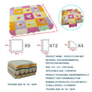 EVA Foam Play Mat with Fence Baby Puzzle Jigsaw Floor Mats Thick Carpet Pad For Kids Educational Toys Activity Pad Random Color