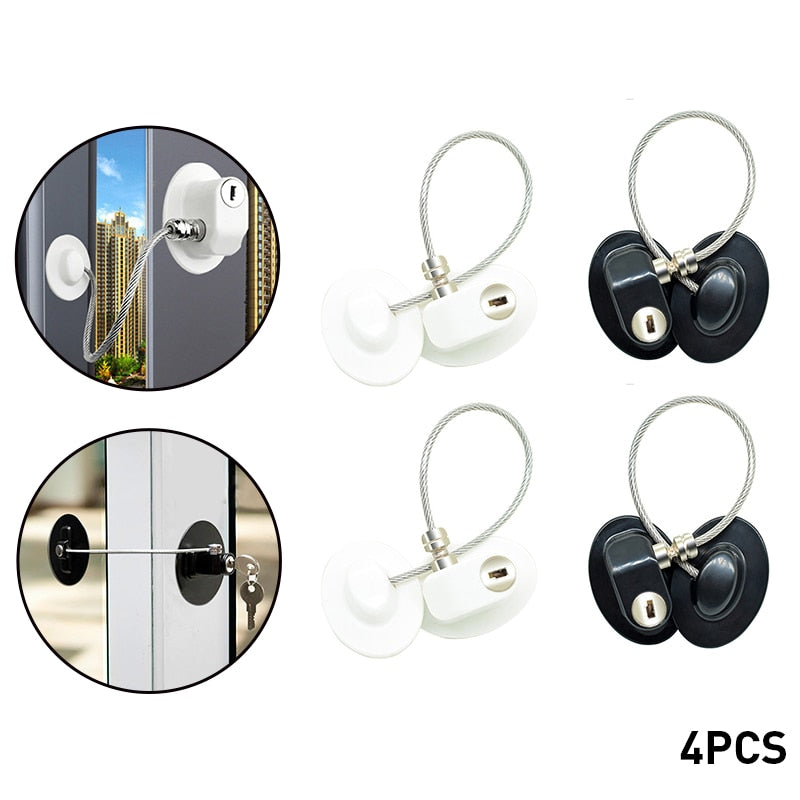 4PCS Children Safety Lock Refrigerator Door Lock  Baby Safety Home Window Lock Child Locks Child Protection On The Cupboard