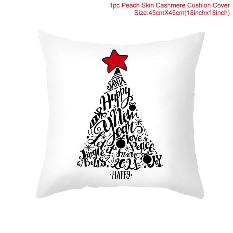 HUIRAN Christmas cushion cover Decorative Pillowcase sofa cushions Pillow cases Christmas Decoration For Home Decor Pillow Cover
