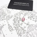 Pendants Pink Oval Opal Stone Winter New Fashion Jewelry Europe 925 Sterling Silver Accessories Gift For Women