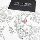 Pendants Pink Oval Opal Stone Winter New Fashion Jewelry Europe 925 Sterling Silver Accessories Gift For Women