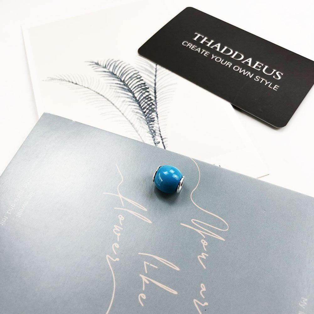 Beads Blue Brand New 925 Sterling Silver Karma Charms European Jewelry Accessories