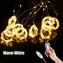 USB Christmas Curtain Light Garland Merry Christmas Decor for Home Christmas Ornaments Navidad 2022 Xmas Gifts New Year 2023