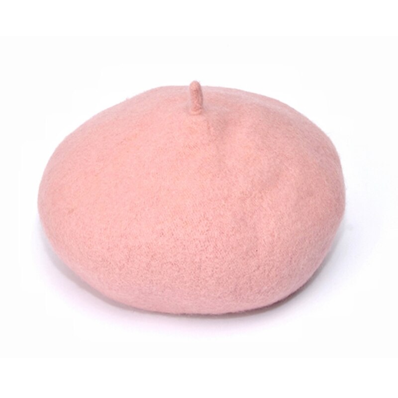 1 Pc Baby Girls Beret Hat Solid Color Vintage Beret Beanie Cap Bonnet Hat for Kids Children Infants 2-8 Years Old