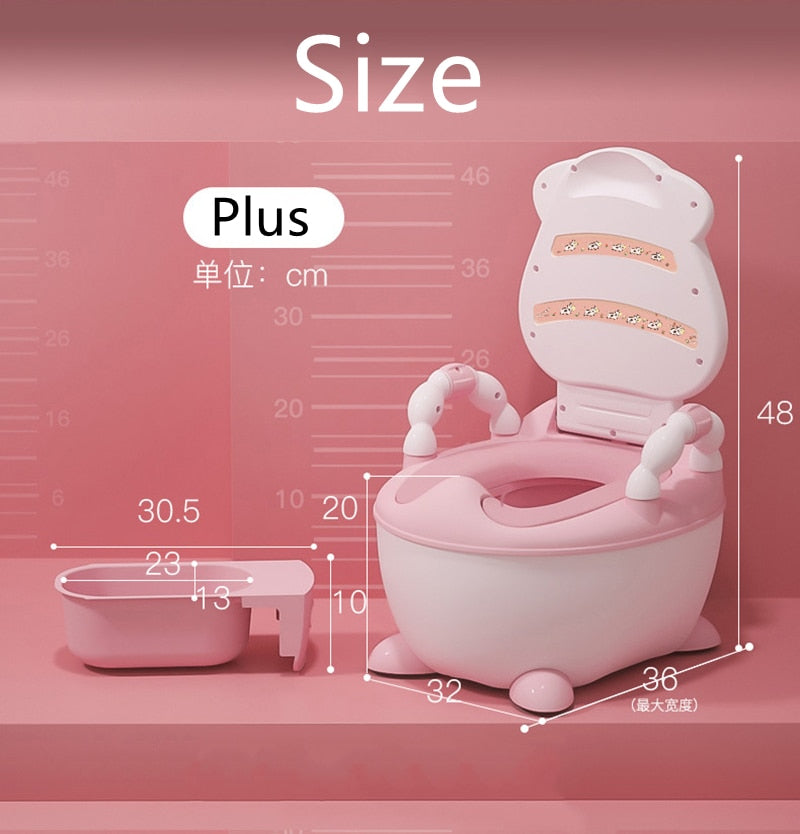 Boys and Girls Potty training Seat Children&#39;s Pot Ergonomic Design Potty Chair Comfy Toilets Children Gift --Free Cleaning Brush