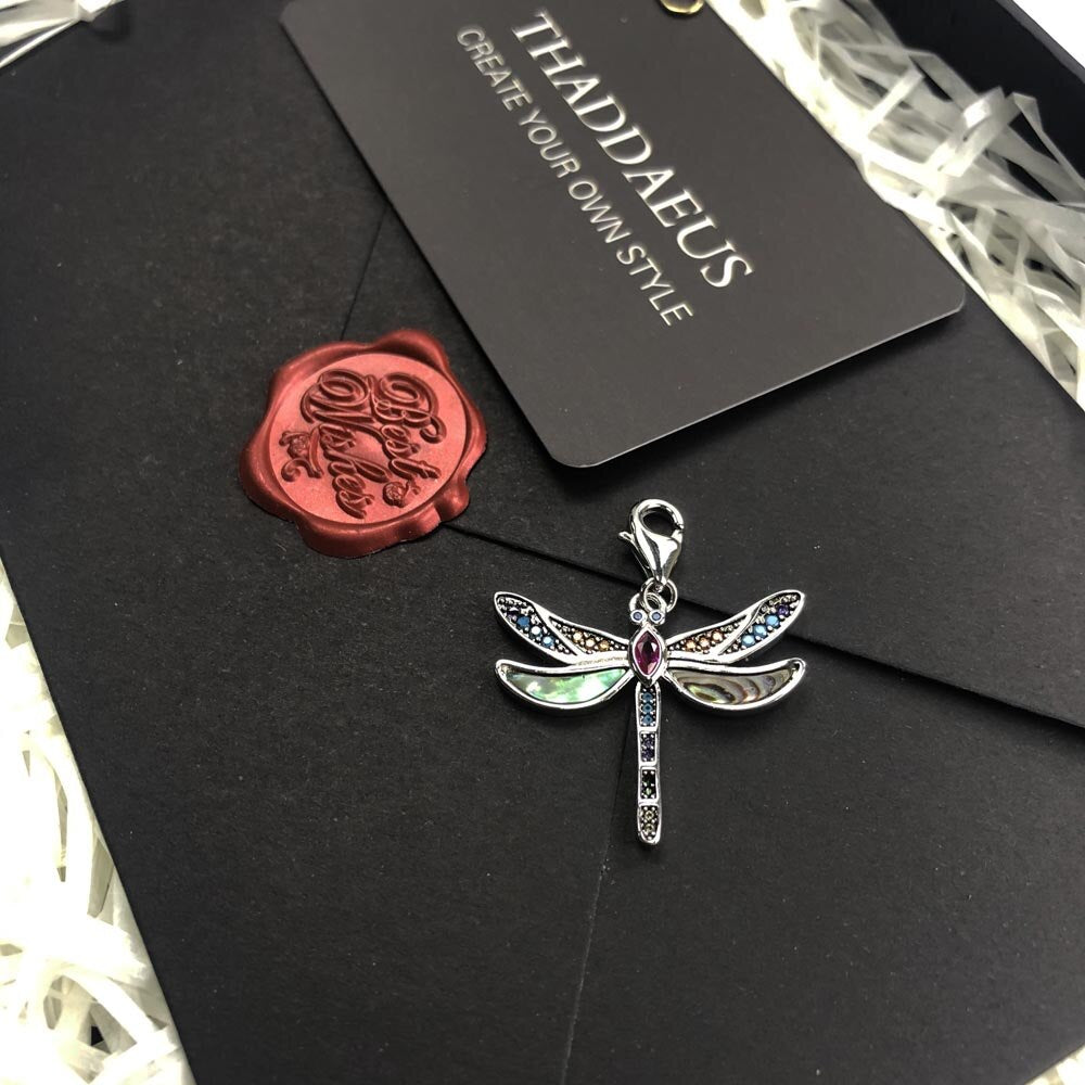 Dragonfly Charm Bracelet,Europe 925 Sterling Silver Gift For Women Summer Brand New Bohemia Link Chain Jewelry