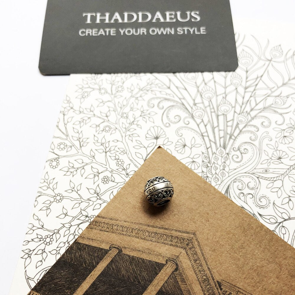 Beads I Love You 925 Sterling Silver Charm Europe Jewelry Accessories Gift For Women & Men