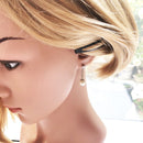 Earring Gently Shimmering Cultured Pearl Trendy Women Gift High Quality 925 Sterling Silver Modern Eye-catcher Fashion Jewelry