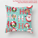 Santa Claus Christmas Cushion Cover Merry Christmas Decorations For Home Christmas Ornament Table Decor 2022 Xmas Gift New Year