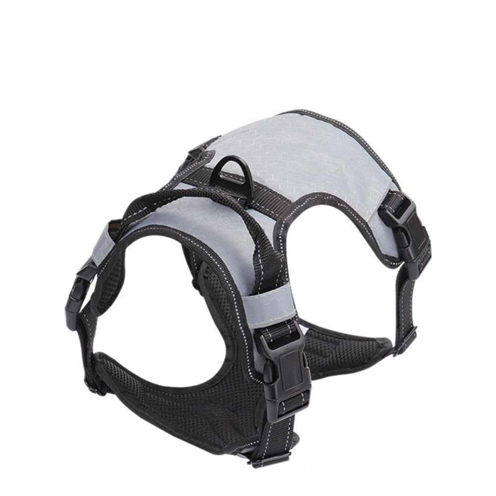Dog Harness Vest No Pull Reflective Breathable Soft Collar With Handle for Small Big Dogs Bulldog Shepherd Pet Supplies - anconmall