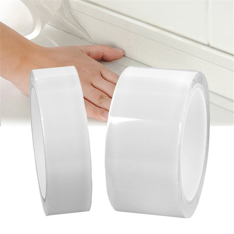 0.5M Nano Tape Transparent No Trace Self-Adhesive Tape Kitchen Home Water Proof Bathroom Reuse Moisture-Proof Household Products