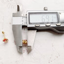 Ear Studs Orange Stone With Star,Europe Style Fine Jewerly For Women,2022 Summer Romantic Gift In 925 Sterling Silver