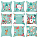 Santa Claus Christmas Cushion Cover Merry Christmas Decorations For Home Christmas Ornament Table Decor 2022 Xmas Gift New Year