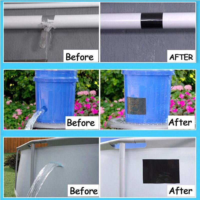 150cm Super Strong Waterproof Tape Stop Leaks Seal Repair Tapes Performance Self Fix Tape Adhesive Insulating Duct Tape Homes