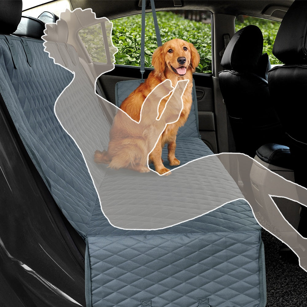 PETRAVEL Dog Car Seat Cover Waterproof Pet Travel Dog Carrier Hammock Car Rear Back Seat Protector Mat Safety Carrier For Dogs - anconmall