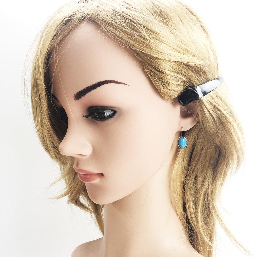 Oval Drop Earrings 925 Sterling Silver,Europe Style Gram Fine Jewerly For Women Gift