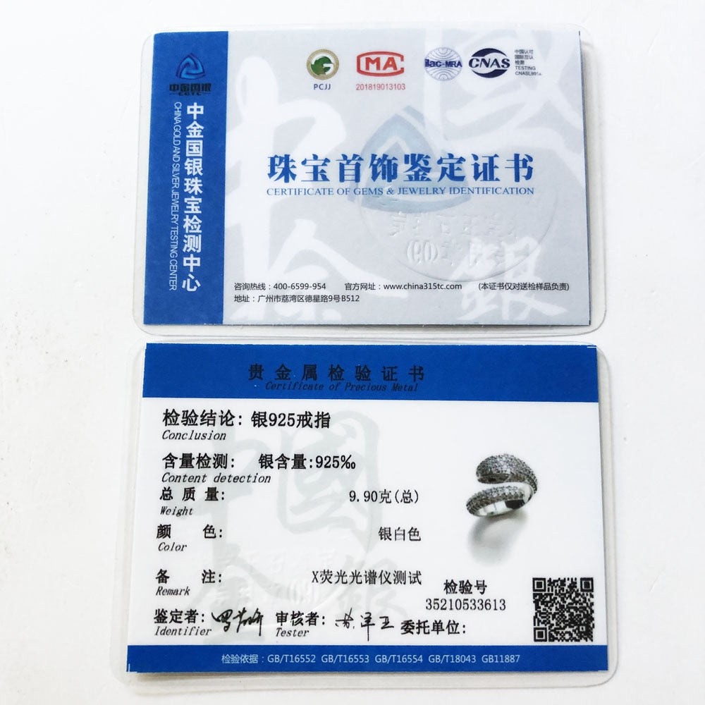 Snake Pave White Rings Europe Style Glam Fashion Good Jewerly For Women Spring Gift In 925 Sterling Silver