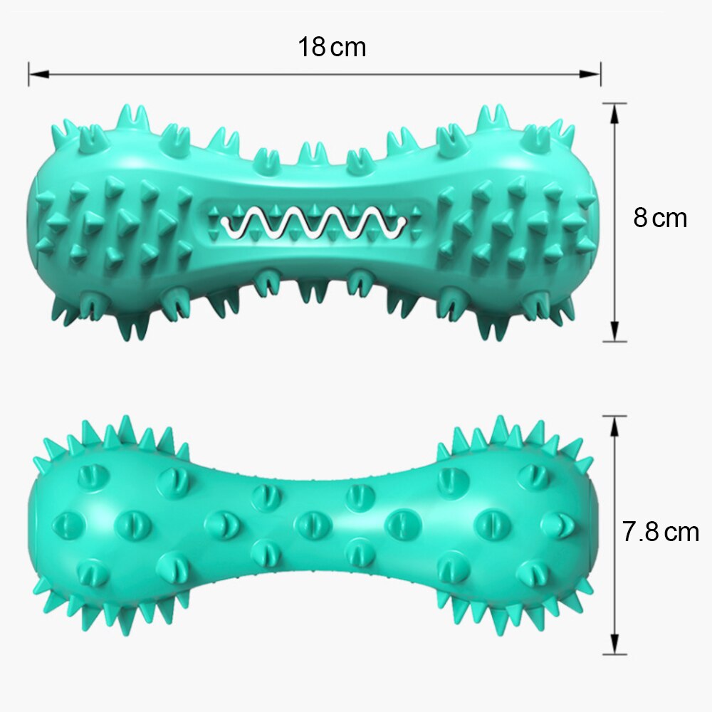 Dog Toys Molar Bite Rubber Rods Chew Toys Cleaning Non-toxic TPR Soft Dog Toothbrush For Small Medium Large Dog Supplies - anconmall