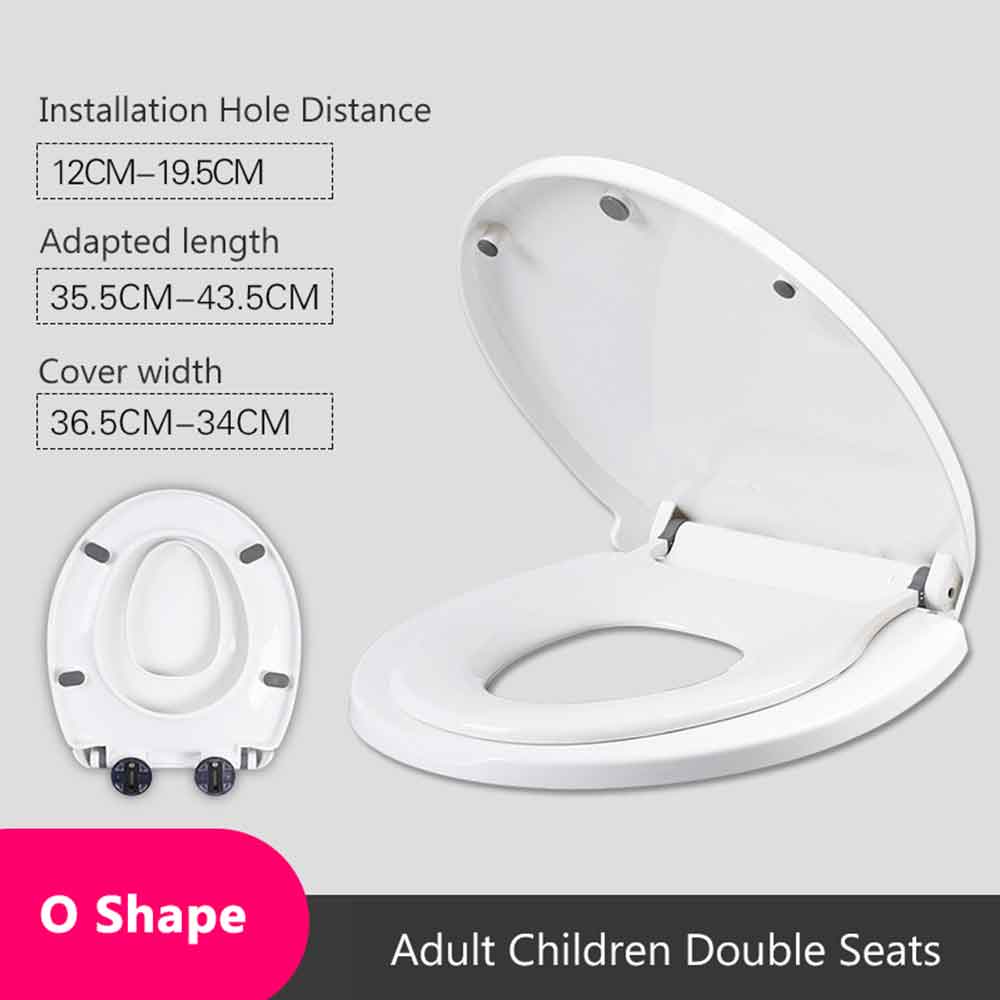 Double Layer Adult Child Toilet Seat Children's pot Training Cover Prevent Falling Toilet Lid For Kids Slow-Close Travel Pot