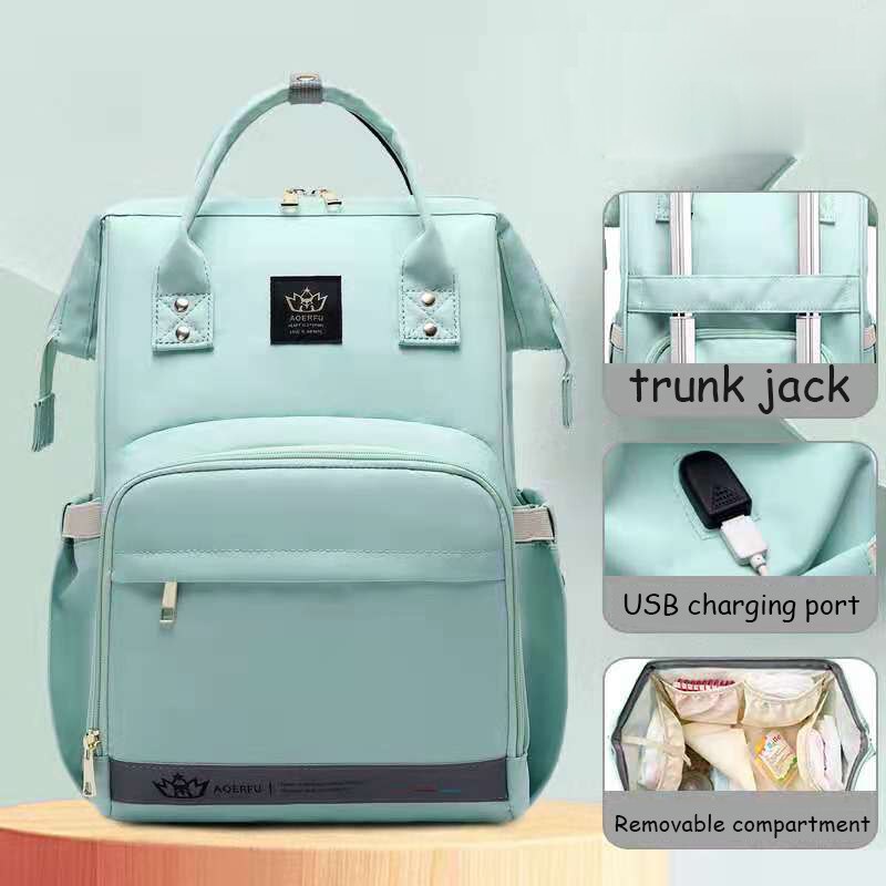 Multifunction Diaper Bag Backpack Waterproof Diaper Backpack for Mom and Dad Baby Nappy Bag Large Capacity Lightweight Size