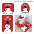Santa Claus Rug Seat Bathroom Set Merry Christmas Decorations For Home Navidad 2020 Natal Cristmas Party Supplies New Year Gift