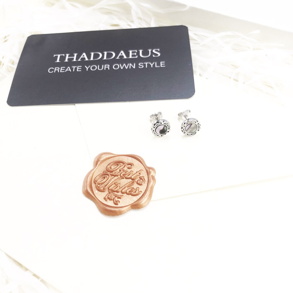 Abalone Mother-of-pearl Studs Earrings Bohemia Gift 925 Sterling Silver Jewerly For Women