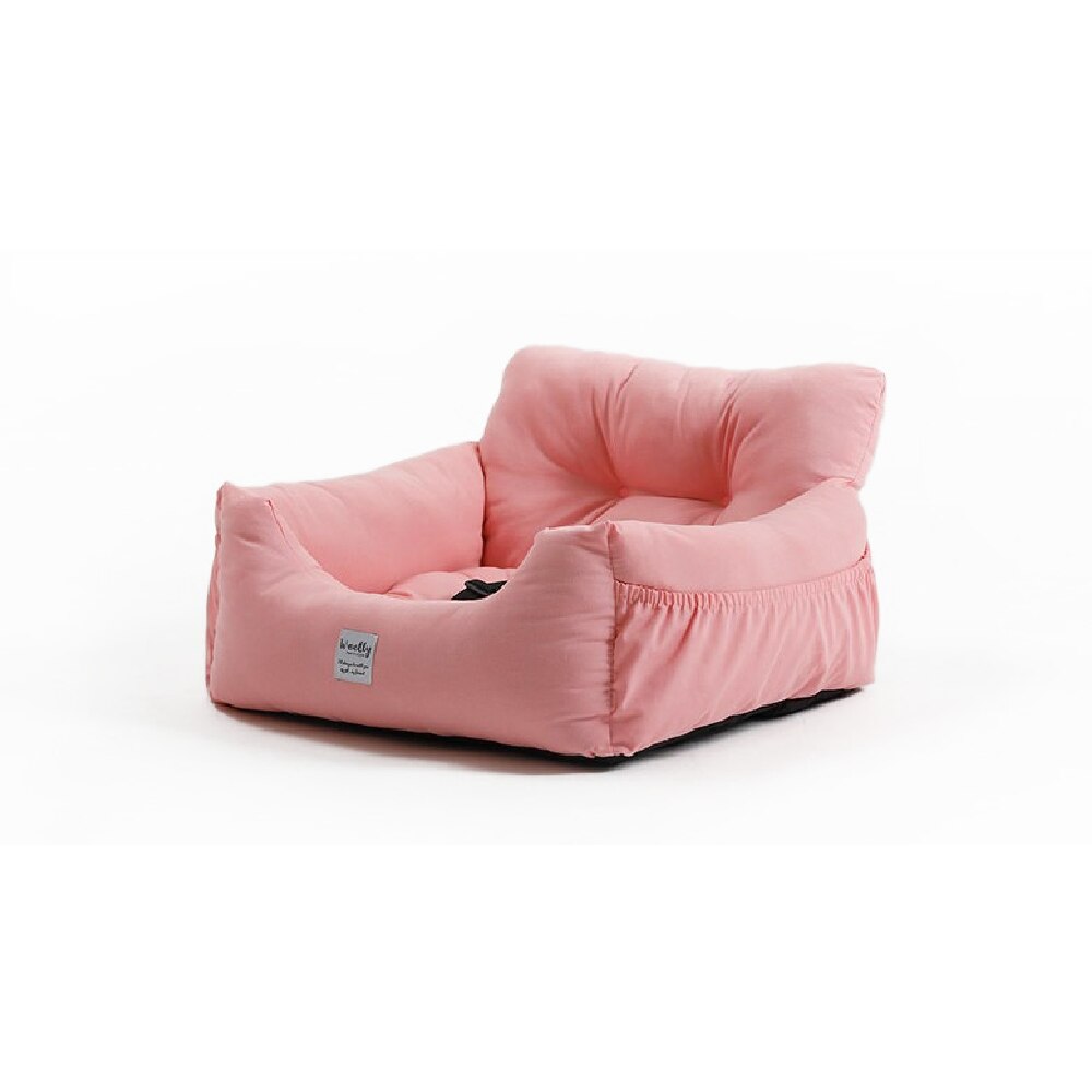 Dog Car Seat Bed With Safety Belt Sofa Travel Dog Car Seats Cover For Small Medium Dogs Puppy Front/Back Seat Pad Pet Products - anconmall