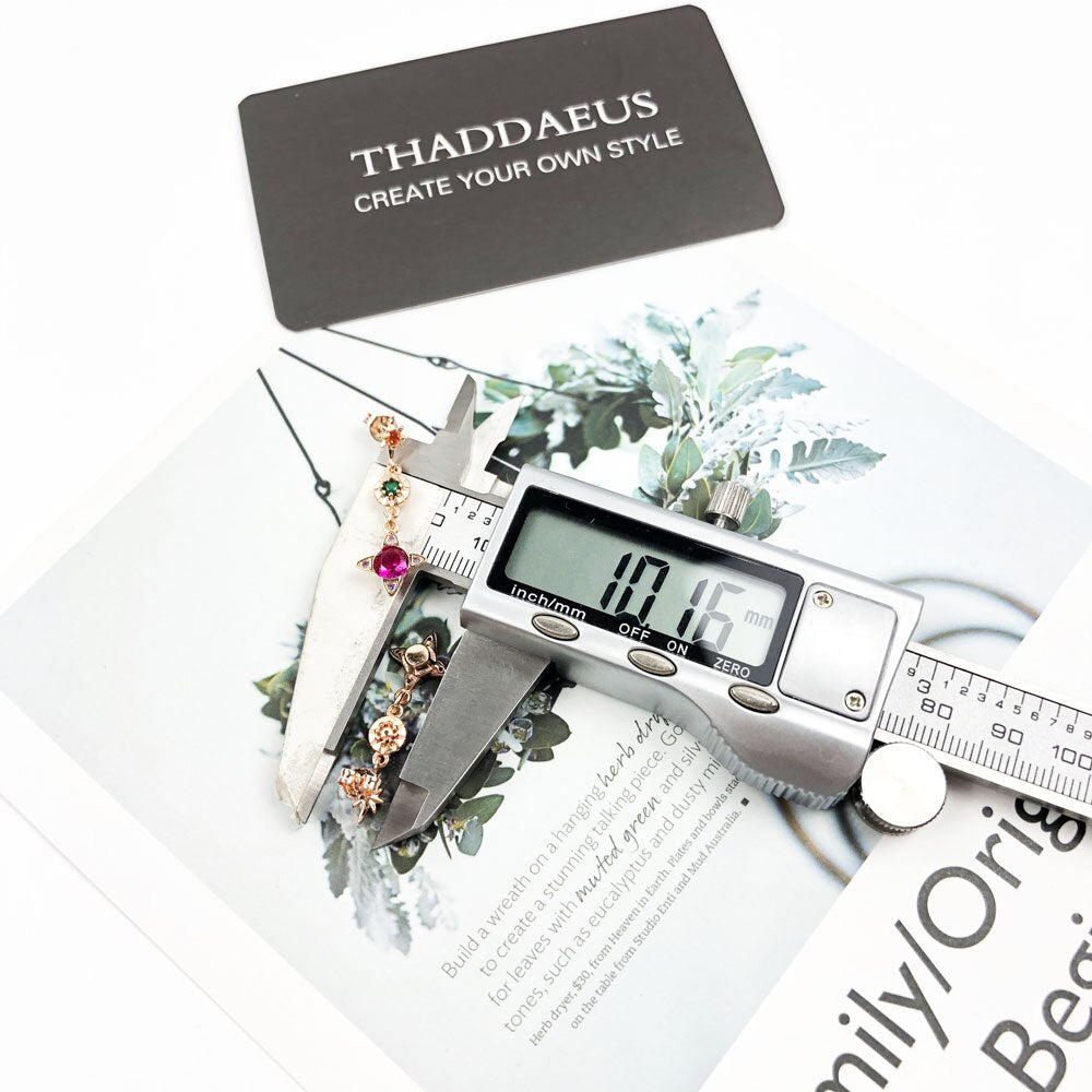 Earrings Colourful Lucky Symbols Playful Vintage Gift For Women High Quality Rose Gold Color 925 Sterling Silver Fine Jewelry