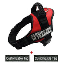 Reflective Adjustable Dog Nylon Harnesses with Customizable Name Labels Dog Vest Strap for Large Medium Small Dogs Drop-Shipping - anconmall