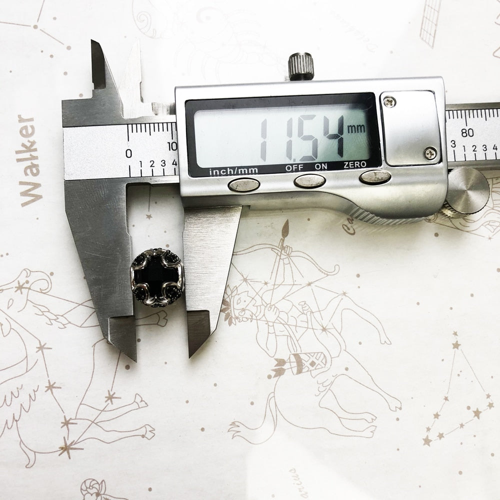 Beads Black Lotus 925 Sterling Silver Karma Charms European Jewelry Accessories