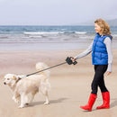 Retractable Dog Leash 4.5M with LED Flashlight And Garbage Bag Durable Nylon Dog leashes For Small Medium Dogs - anconmall