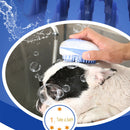 2-In-1 Pet Dog Bath Brush Pet SPA Massage Comb Soft Silicone Dogs Cats Shower Hair Grooming Cmob Dog Cleaning Tool Pet Supplies - anconmall
