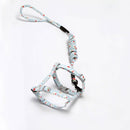 Japanese Style Adjustable Nylon Collars for Pet Cats Anti-Breakaway Harness and Walking Leash Set Kitten Vest Leads Pet Supplies - anconmall