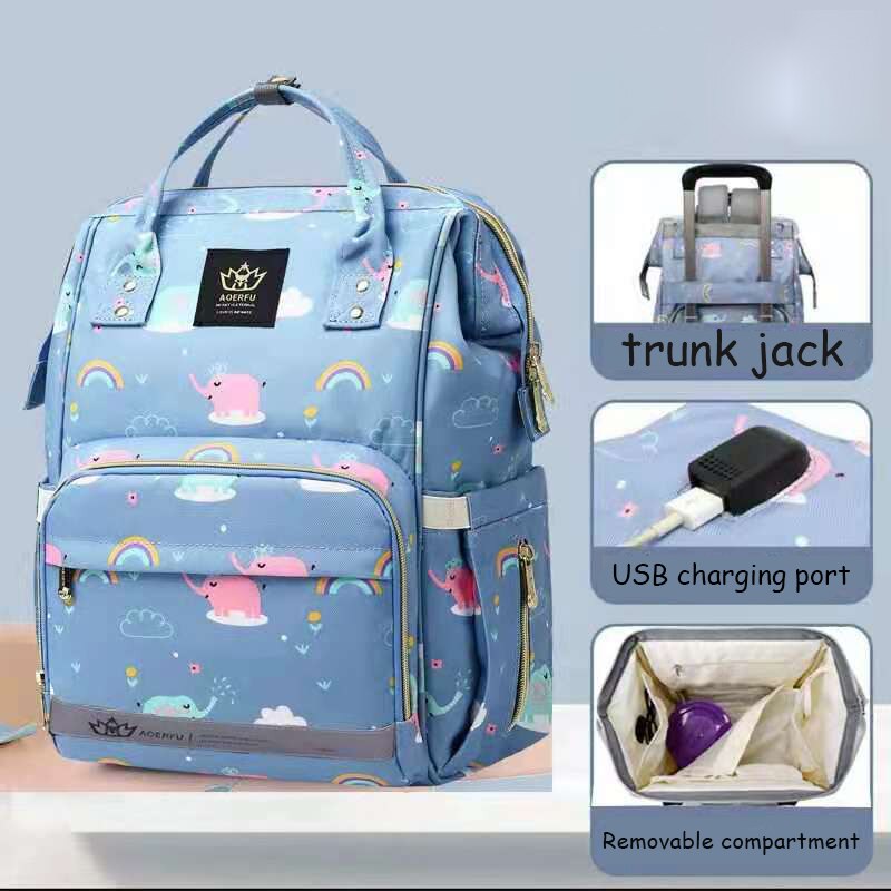 Multifunction Diaper Bag Backpack Waterproof Diaper Backpack for Mom and Dad Baby Nappy Bag Large Capacity Lightweight Size